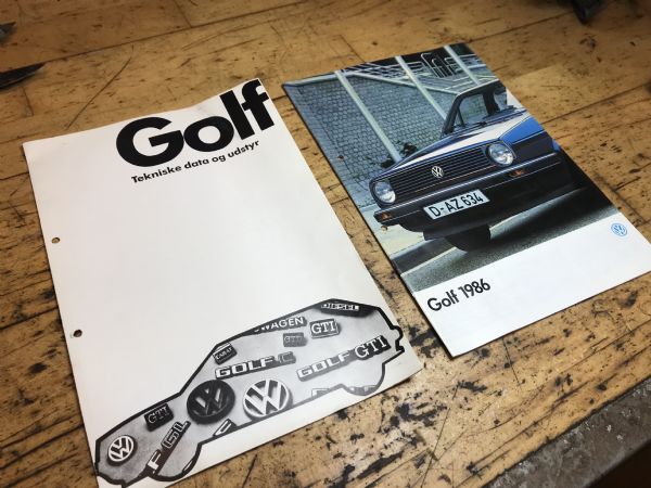 Salgsbrochuer Vw Golf II